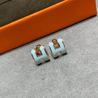 [Elowen jewels ]POP H SKY BLUE STUD EARRINGS