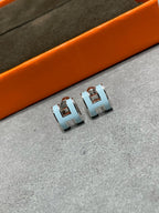 [Elowen jewels ]POP H SKY BLUE STUD EARRINGS