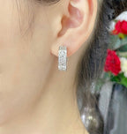 [Elowen jewels ]LOVE 5.5MM DIAMOND PAVED EARRINGS