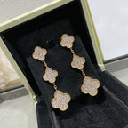[Elowen jewels] CLOVER 3-MOTIV-DIAMANT-PAVÉ-OHRRINGE IN ROSÉGOLD