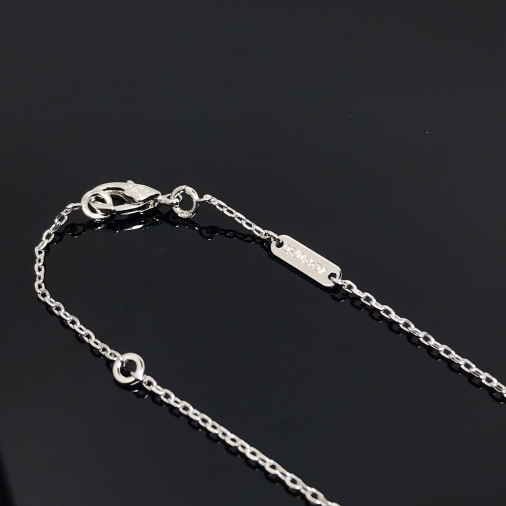 [Elowen jewels ]CLOVER PIETERSITE SILVER LONG NECKLACE