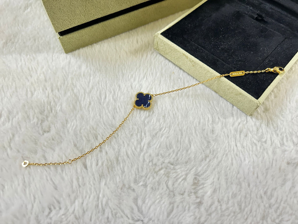 [Elowen jewels ]CLOVER 1 MOTIF PIETERSITE BRACELET