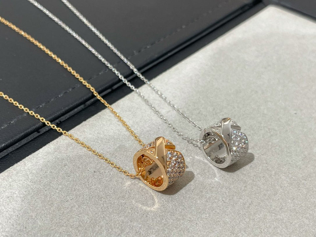 [Elowen jewels ]LIENS EVIDENCE DIAMOND PAVED NECKLACE