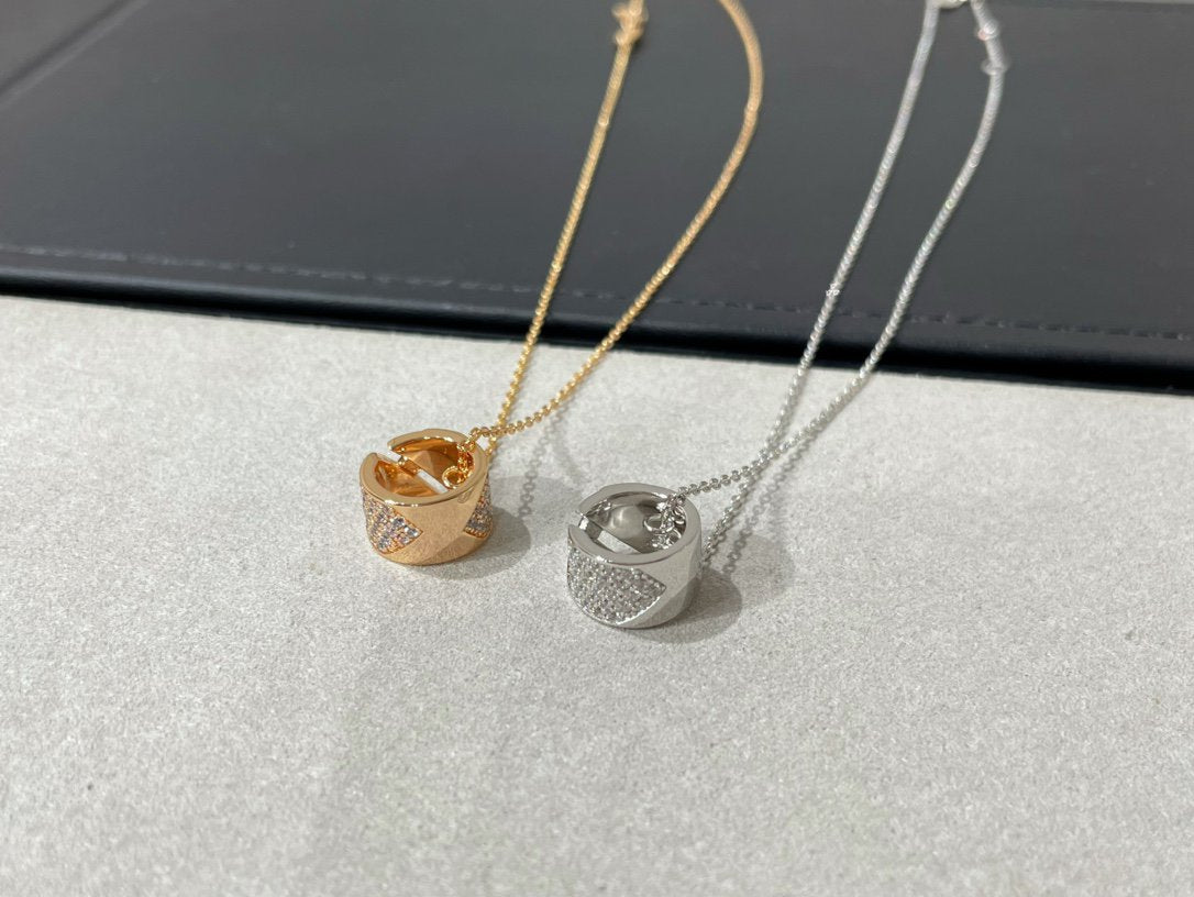 [Elowen jewels ]LIENS EVIDENCE DIAMOND PAVED NECKLACE