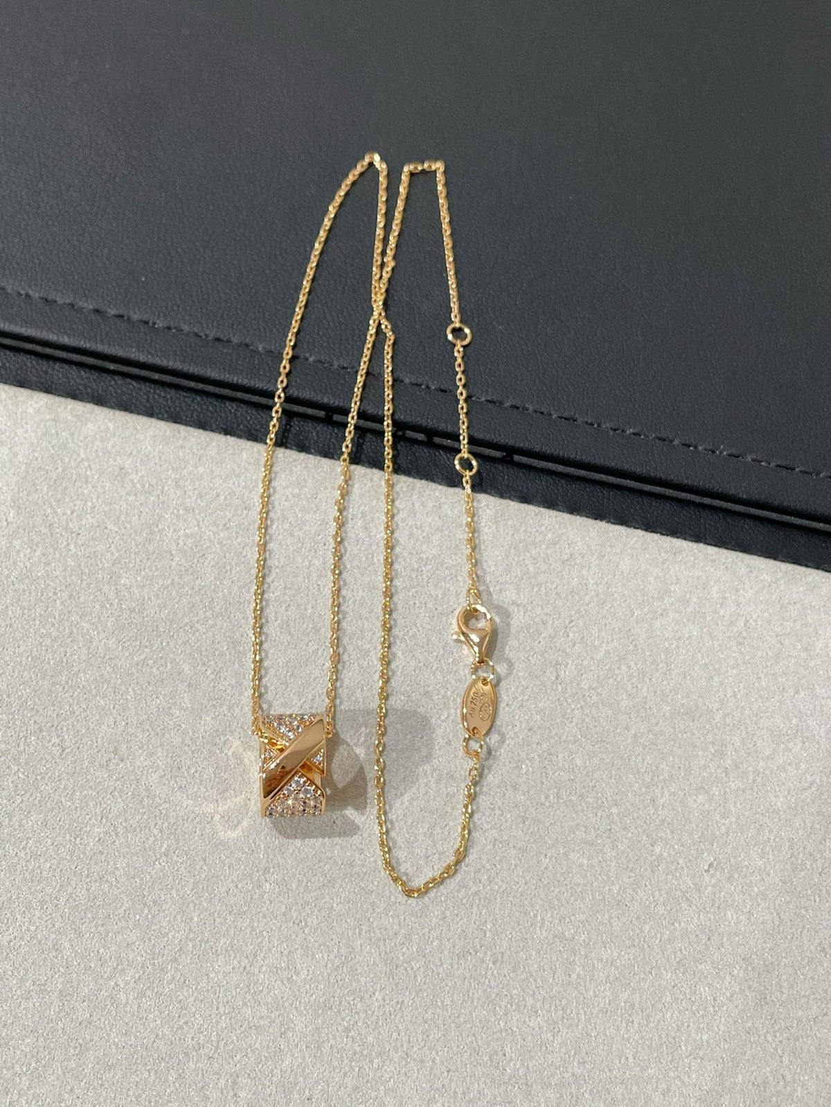 [Elowen jewels ]LIENS EVIDENCE DIAMOND PAVED NECKLACE
