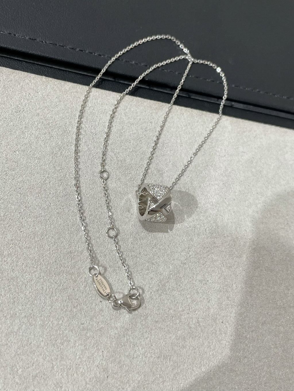 [Elowen jewels ]LIENS EVIDENCE DIAMOND PAVED NECKLACE
