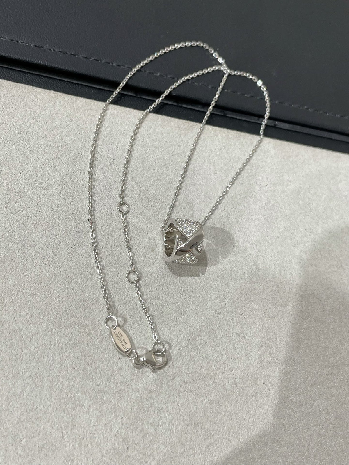 [Elowen jewels ]LIENS EVIDENCE DIAMOND PAVED NECKLACE