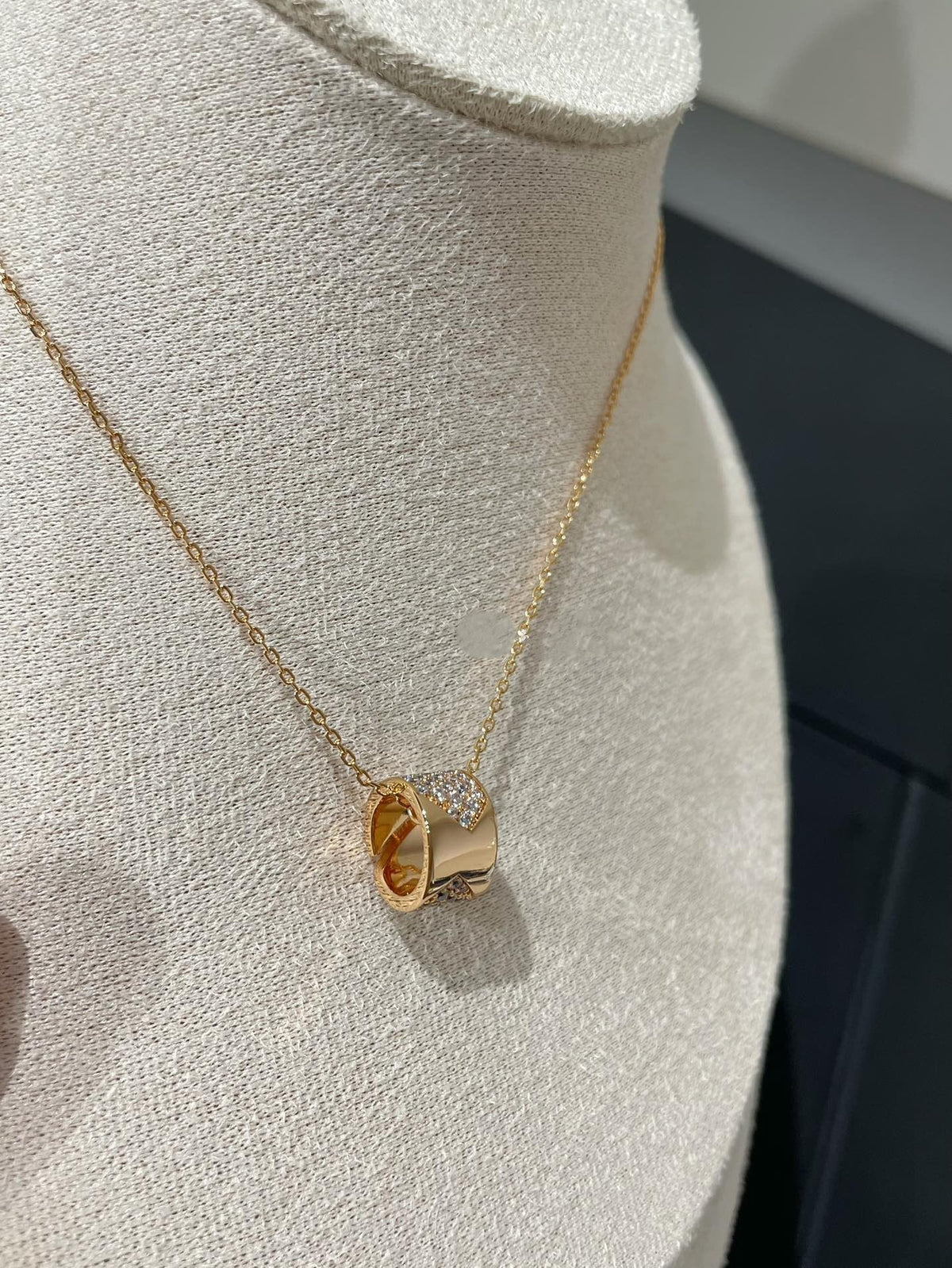 [Elowen jewels ]LIENS EVIDENCE DIAMOND PAVED NECKLACE