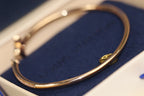 [Elowen jewels ]IDYLLE PINK GOLD OPEN BRACELET DIAMOND PAVED