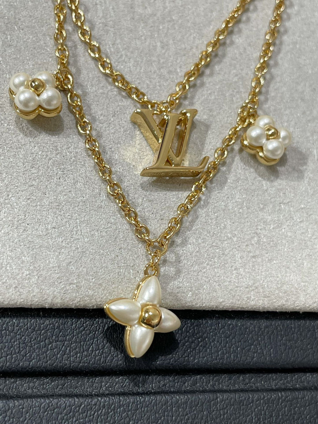 [Elowen jewels ]FLOWERGRAM GOLD MOP DOUBLE ROW NECKLACE