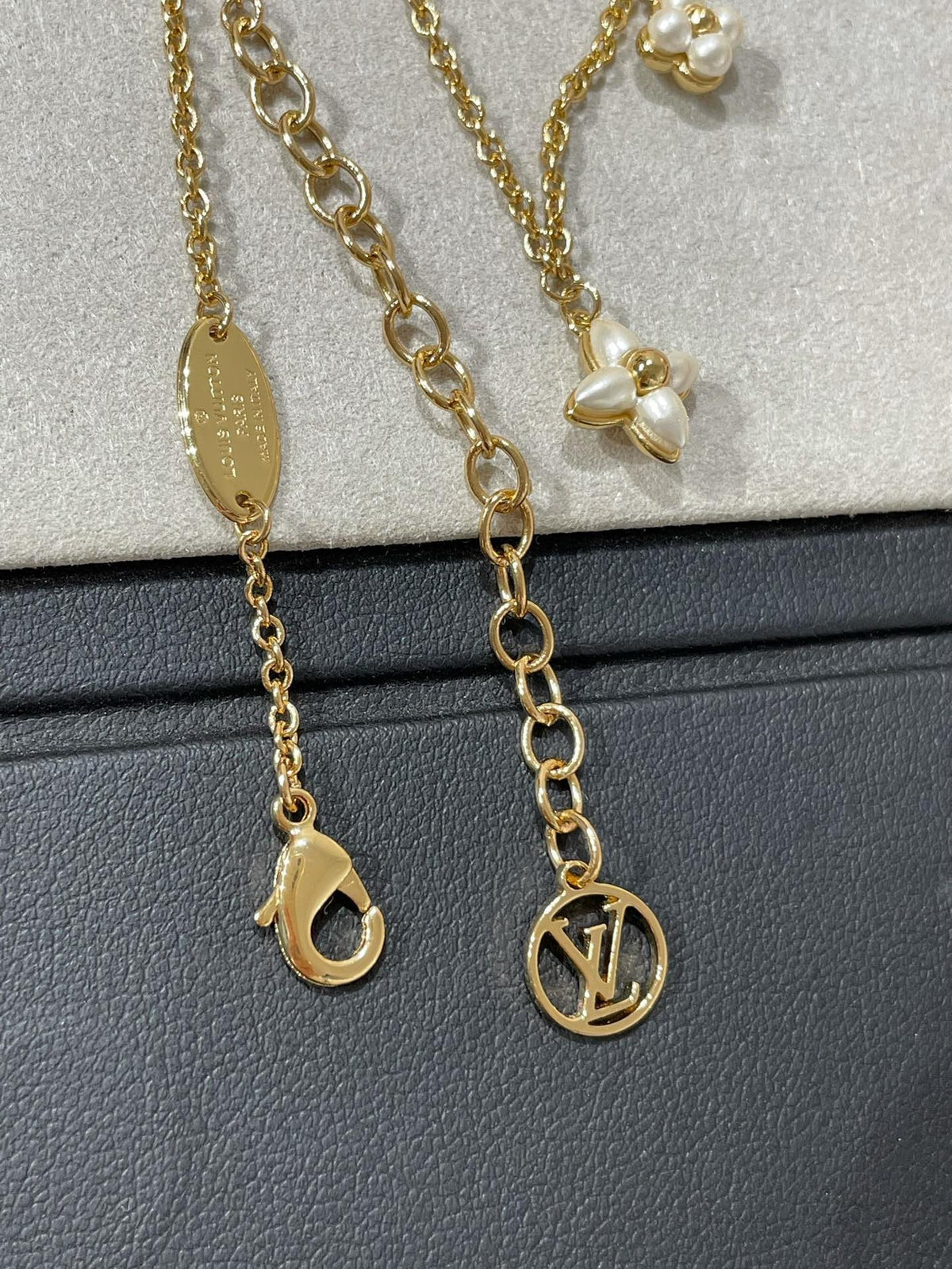 [Elowen jewels ]FLOWERGRAM GOLD MOP DOUBLE ROW NECKLACE