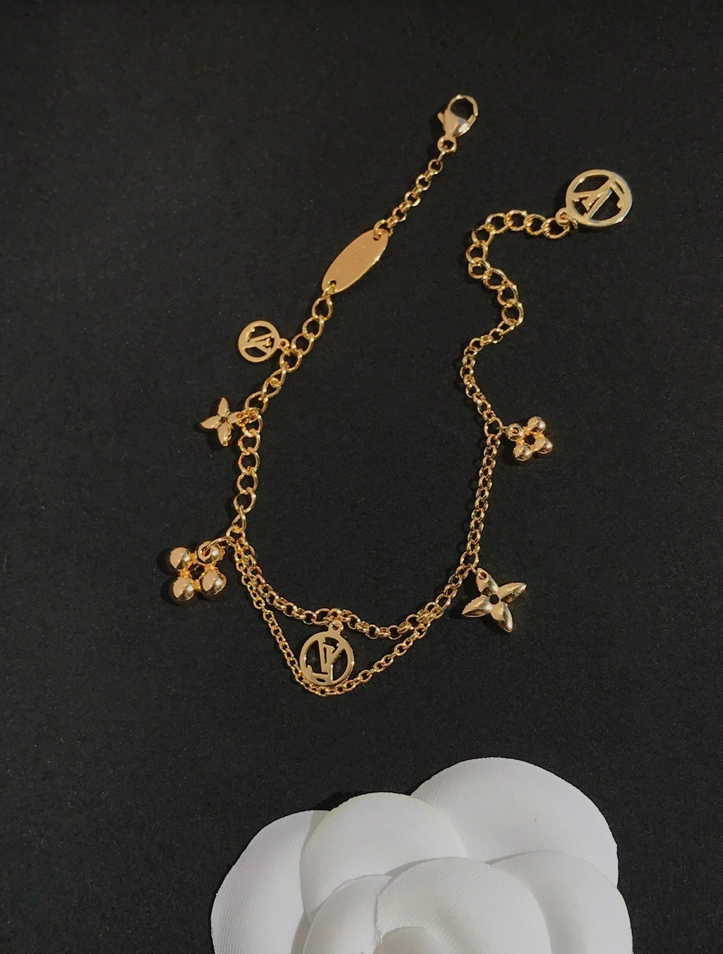 [Elowen jewels ]BLOOMING PINKGOLD-ARMBAND MIT PERLMUTT