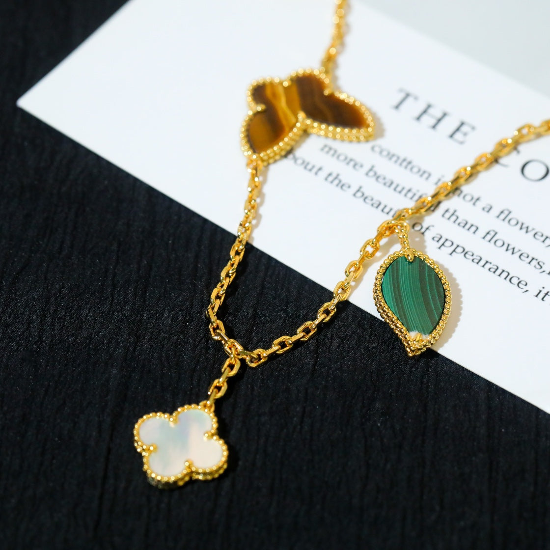 [Elowen jewels ]ラッキースプリング 5モチーフ ゴールドブレスレット