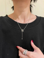 [Elowen jewels ]FINESSE SILBER-DIAMANT-HALSKETTE
