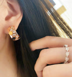 [Elowen jewels ]ビー・ラブ・ダイヤモンド・フープピアス