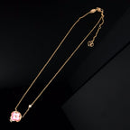 [Elowen jewels ]COLOR BLOSSOM PINK MOP SUN GOLD NECKLACE