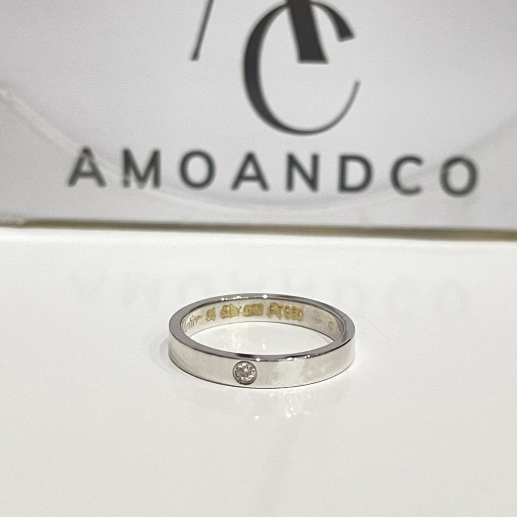 [Elowen jewels ]LOVE RING 4MM 1 DIAMOND