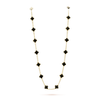 [Elowen jewels ]CLOVER 20 MOTIVE ONYX-HALSKETTE