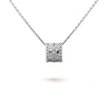 [Elowen jewels ]PERLÉE ANHÄNGER SILBER DIAMANT-HALSKETTE