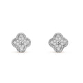 [Elowen jewels ]CLOVER MINI DIAMOND STUD EARRINGS