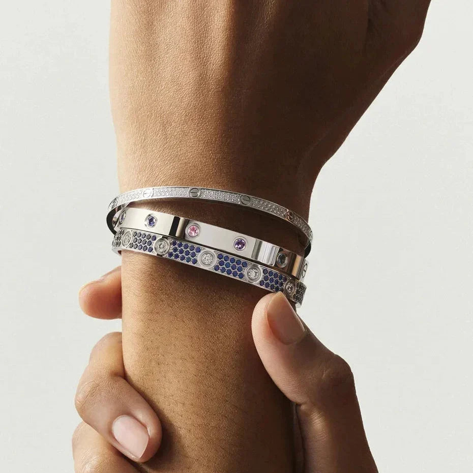 [Elowen jewels]CLASSIC 6.1MM LOVE BRACELET 10-DIAMOND MULTICOLOR