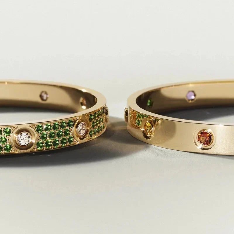 [Elowen jewels]CLASSIC 6.1MM LOVE BRACELET 10-DIAMOND MULTICOLOR