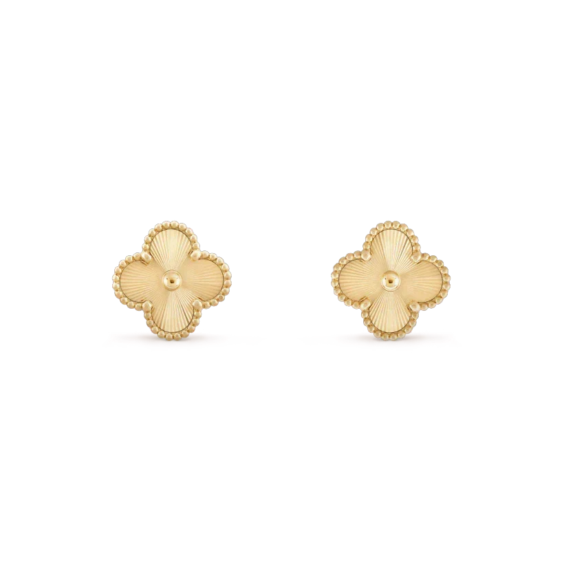 [Elowen jewels ]CLOVER MINI 9.5MM LASER EARRINGS