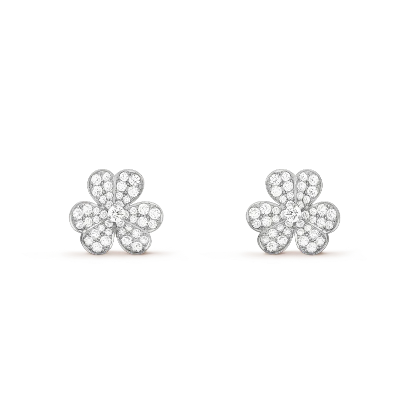 [Elowen jewels ]CLOVER COSMOS DIAMANT-OHRRINGE SILBER