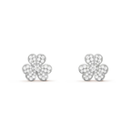 [Elowen jewels ]CLOVER COSMOS DIAMANT-OHRRINGE SILBER