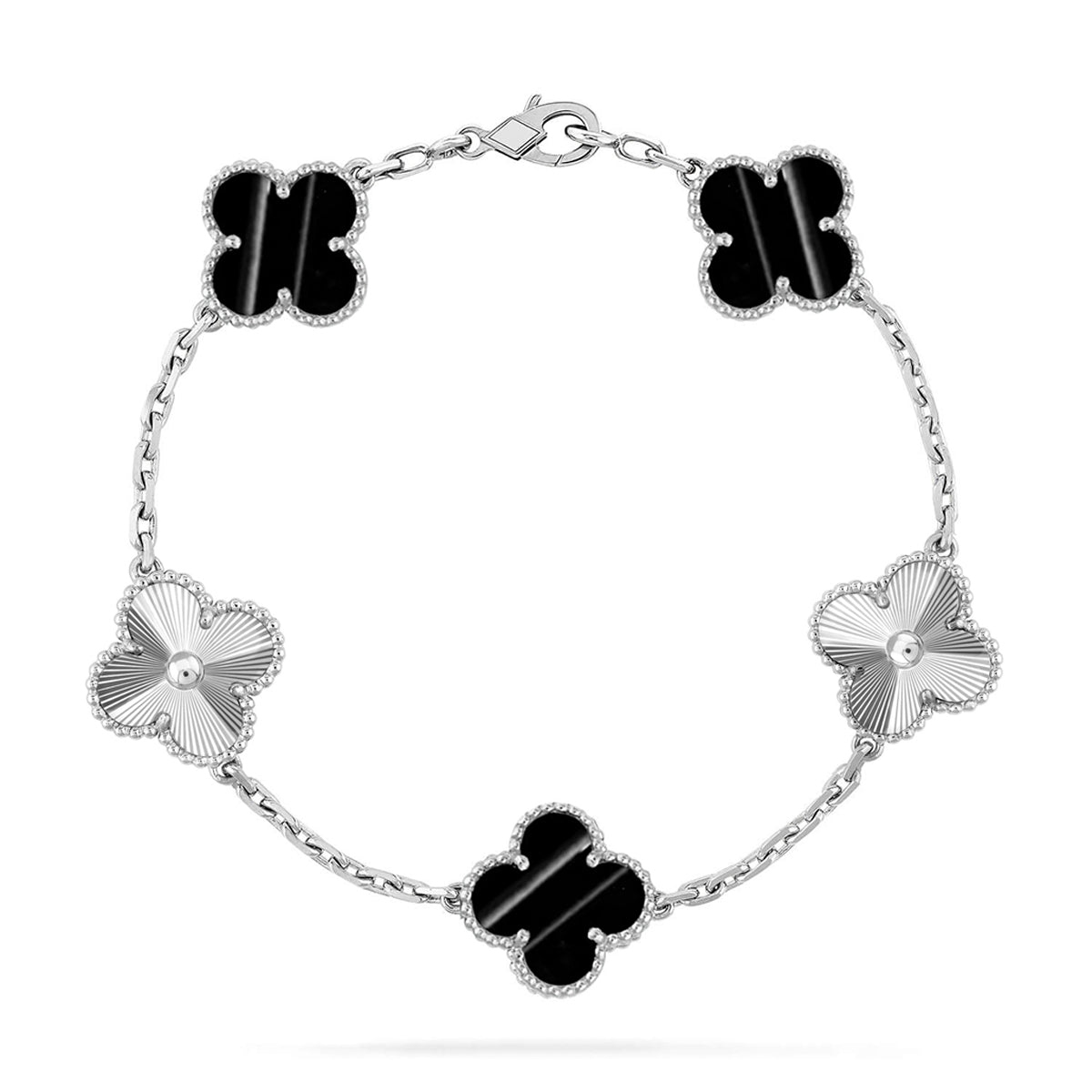 [Elowen Jewels] CLOVER 5 MOTIF PULSAR STONE BRACELET COLLECTION