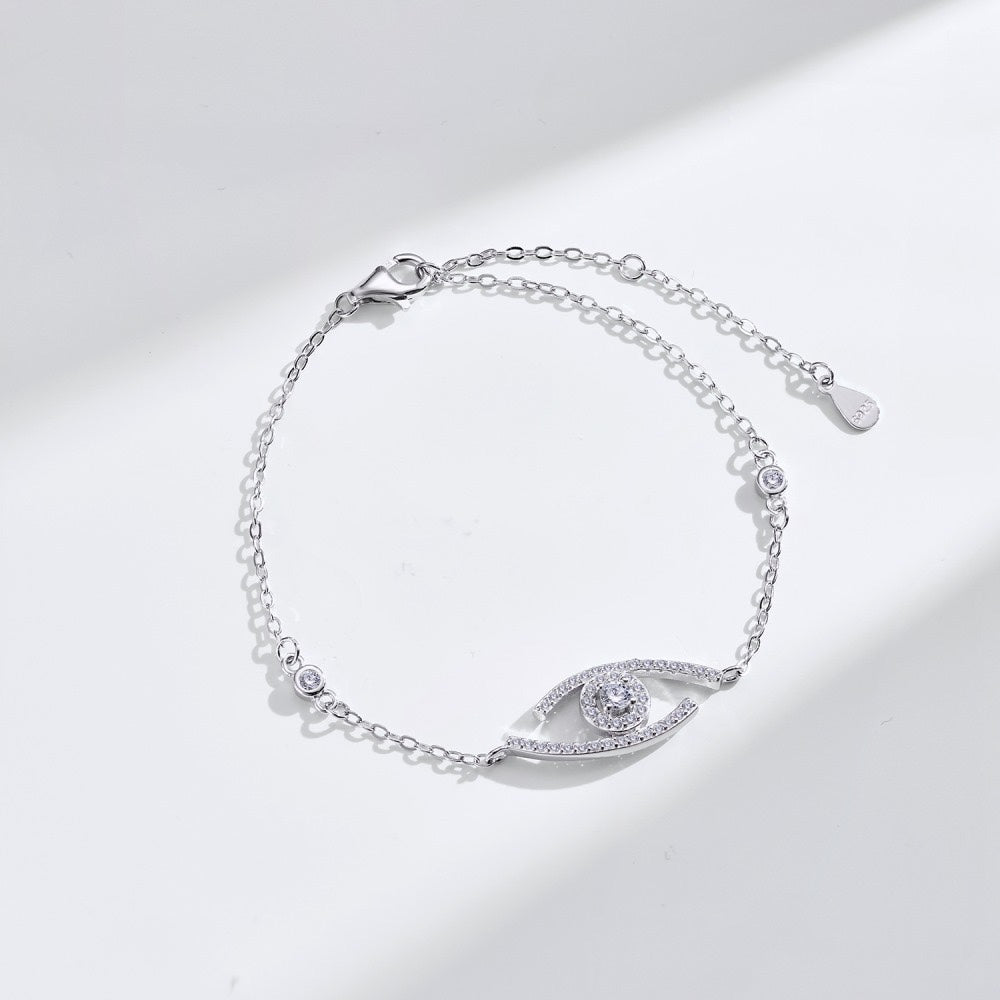 [Elowen jewels]Lucky Eye Armband mit Pavé-gefassten Diamanten