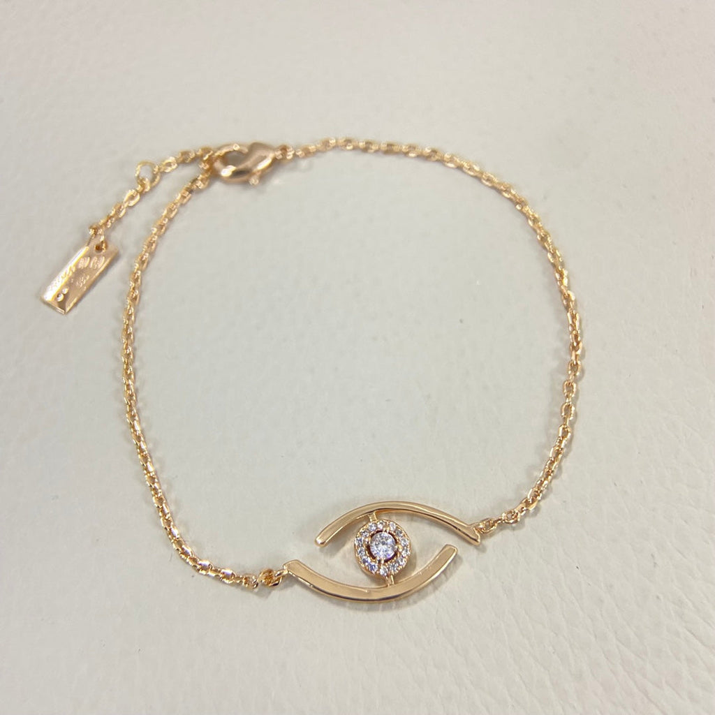 [Elowen jewels]Lucky Eye Armband mit Pavé-gefassten Diamanten