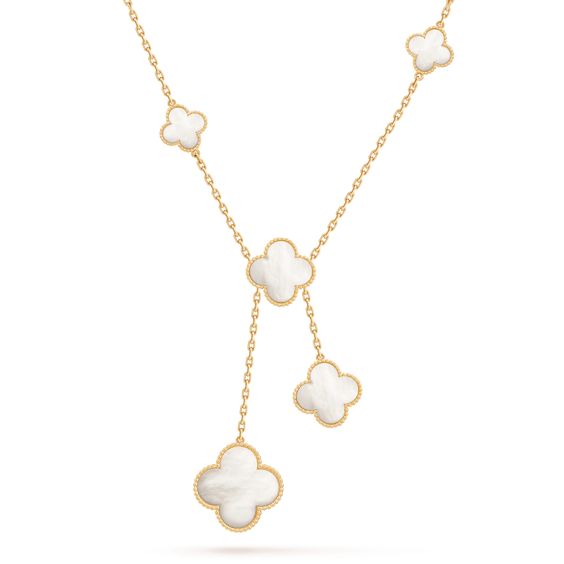 [Elowen jewels ]クローバー マザーオブパール ネックレス 6モチーフ