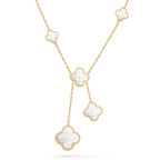 [Elowen jewels ]クローバー マザーオブパール ネックレス 6モチーフ