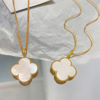 [Elowen jewels ]CLOVER 25MM MOP LARGE PENDANT NECKLACE