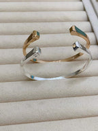 [Elowen jewels]CLOU DE FORGE SQUARE CONE STUDS OPEN CUFF ONE SIZE