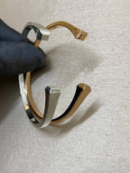 [Elowen jewels]CLOU DE FORGE SQUARE CONE STUDS OPEN CUFF ONE SIZE