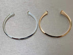[Elowen jewels]CLOU DE FORGE QUADRATISCHE KEGELNIETEN OFFENER ARMBEIF EINE GRÖSSE
