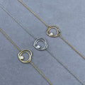 [Elowen jewels]ARMBAND MIT HOHLEM HERZ UND EINZELDIAMANT