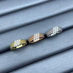 [Elowen jewels]NARROW BEADED RING WITH DIAMONDS