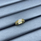 [Elowen jewels]NARROW BEADED RING WITH DIAMONDS