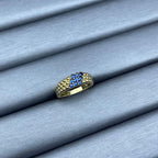 [Elowen jewels]NARROW BEADED RING WITH DIAMONDS