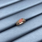 [Elowen jewels]NARROW BEADED RING WITH DIAMONDS