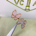 [Elowen jewels]NEUER TWIN BUTTERFLY DIAMANT- & ROSA SCHMETTERLINGS-RING