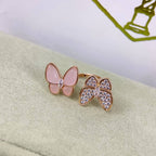 [Elowen jewels]NEUER TWIN BUTTERFLY DIAMANT- & ROSA SCHMETTERLINGS-RING