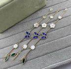 [Elowen jewels ]LUCKY SPRING ARMBAND GOLD BLAUSTEIN WEISSES PERLMUTT