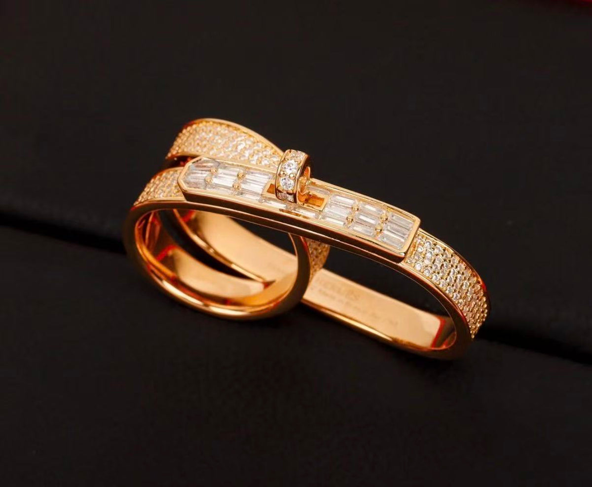 [Elowen jewels]新作 フルサークル ダブルダイヤモンドリング