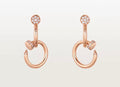 [Elowen jewels]NAIL COLLECTION DIAMOND SET DOUBLE HOOP EARRINGS