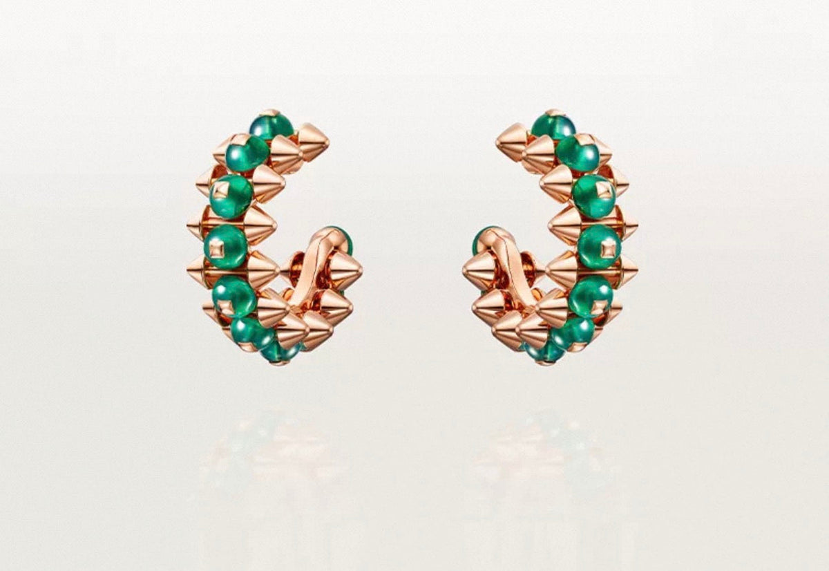 [Elowen jewels]CLASH COLLECTION アゲート カルセドニー スタッドピアス