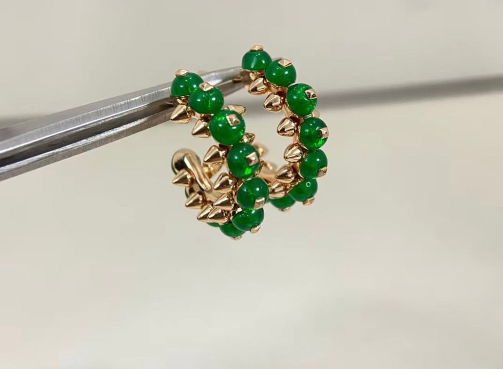 [Elowen jewels]CLASH COLLECTION アゲート カルセドニー スタッドピアス
